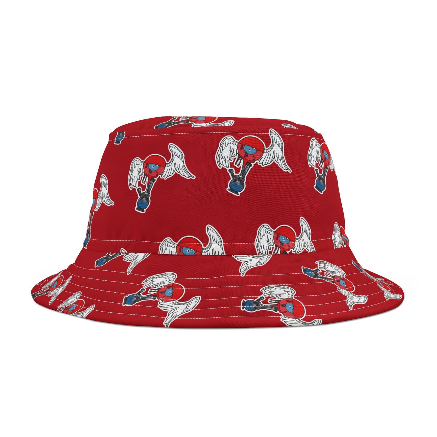 Bong Eye Bucket Hat (red)