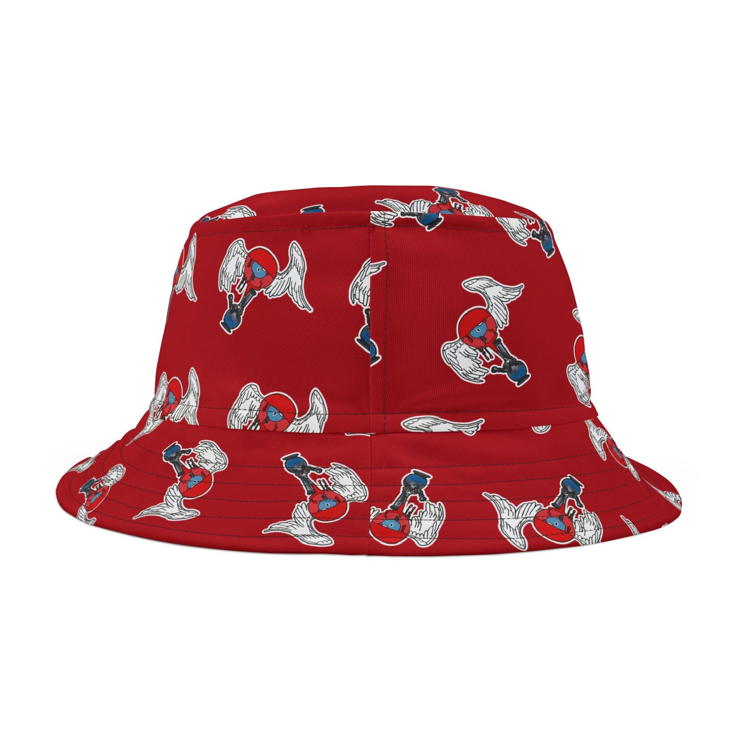 Bong Eye Bucket Hat (red)