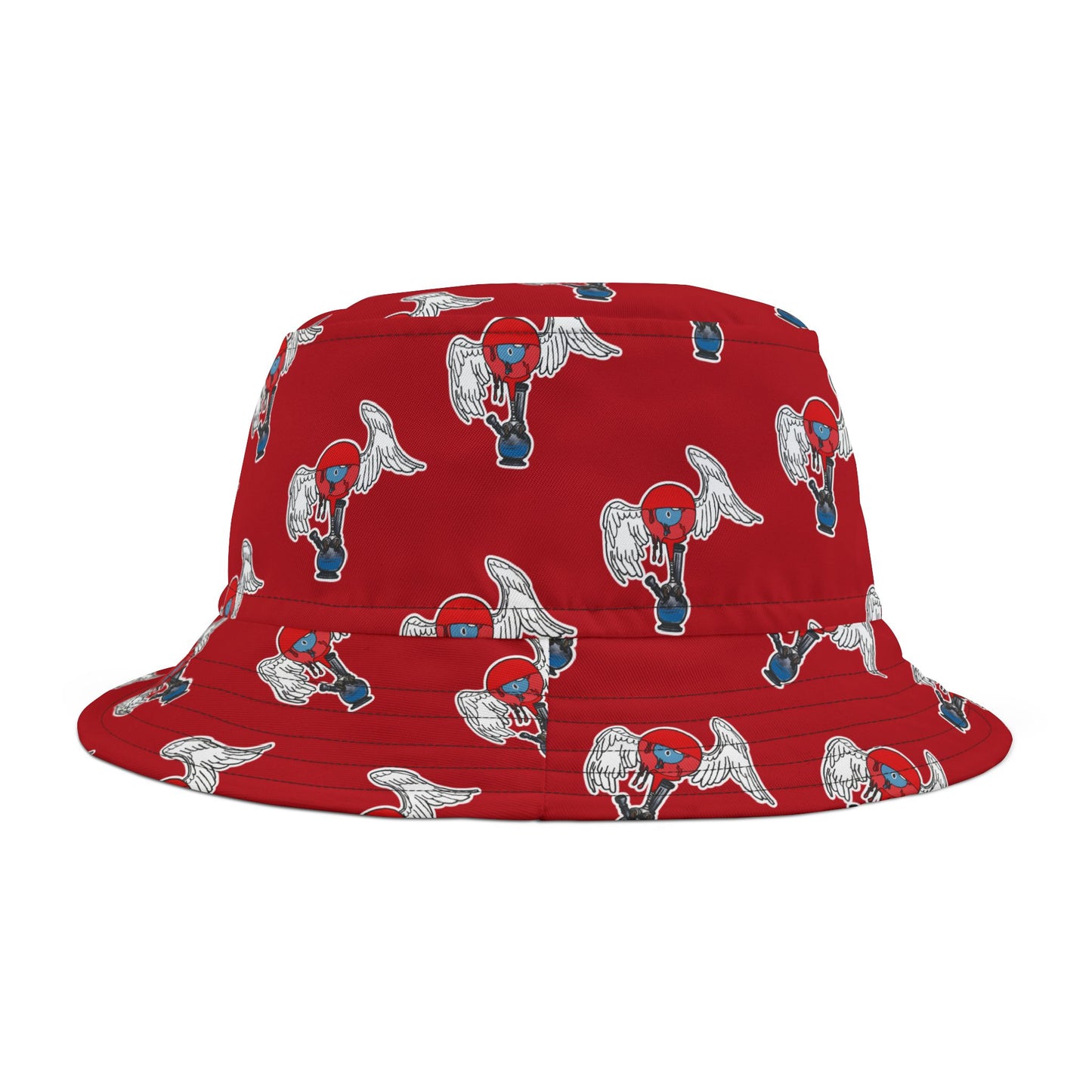 Bong Eye Bucket Hat (red)