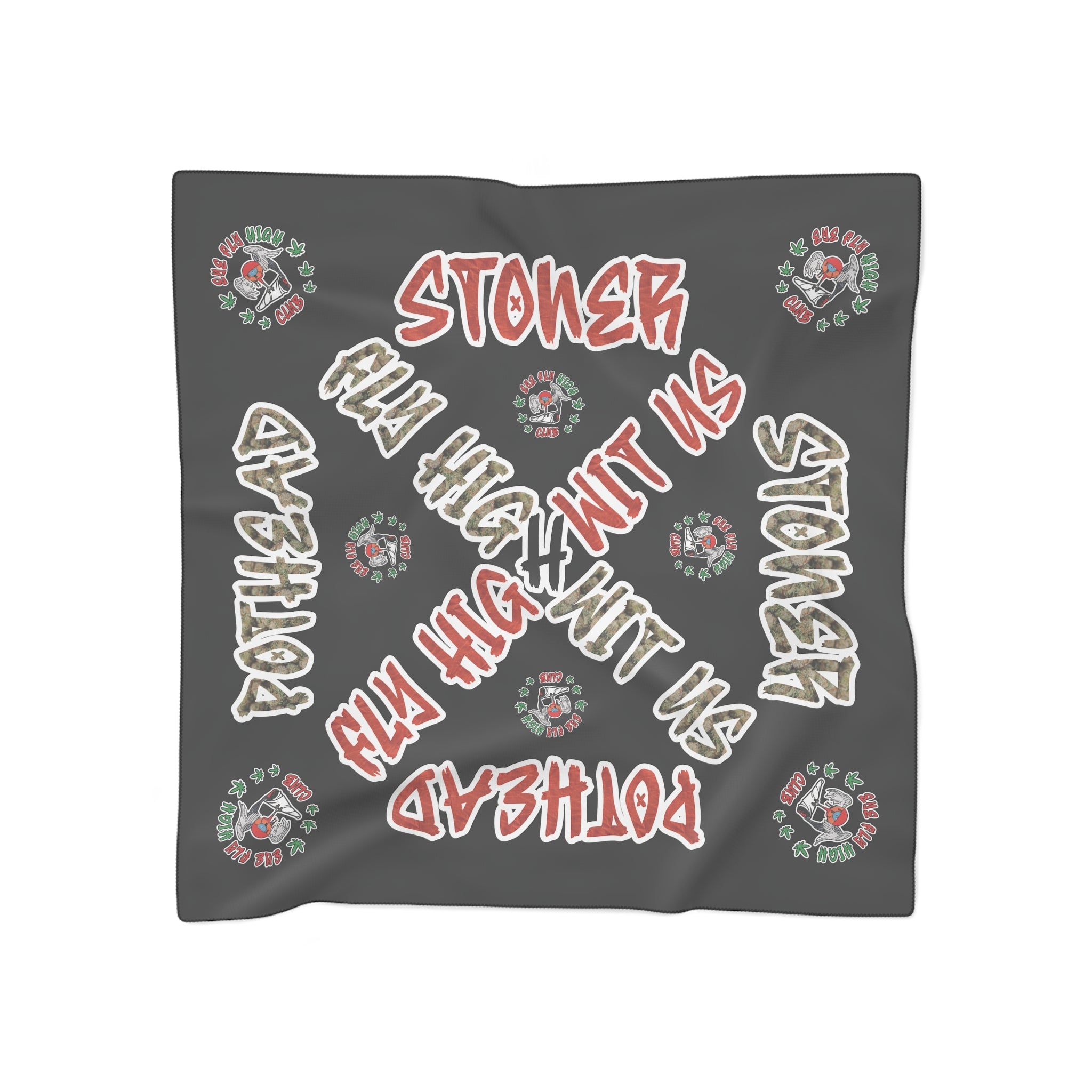 "Fly High Wit Us" Stoner x Pothead Bandana