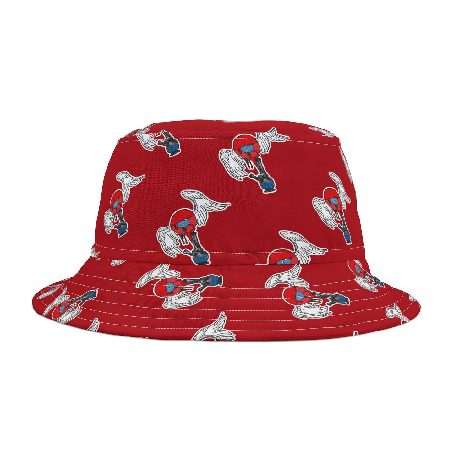 Bong Eye Bucket Hat (red)